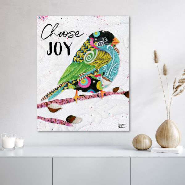 Jennifer Lambein ~ Choose Joy Bird Gallery-Wrapped Canvas - Image 4