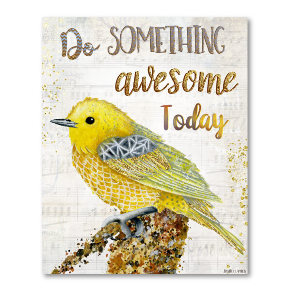 Jennifer Lambein ~ Do Something Awesome Gallery-Wrapped Canvas - Image 2