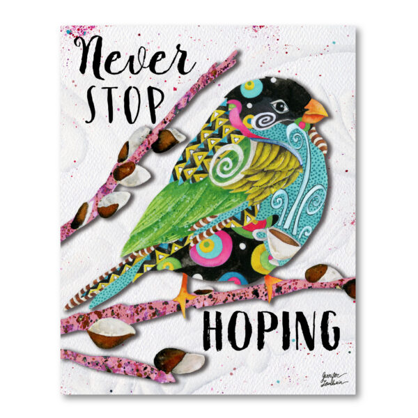 Jennifer Lambein ~ Never Stop Hoping Bird Gallery-Wrapped Canvas