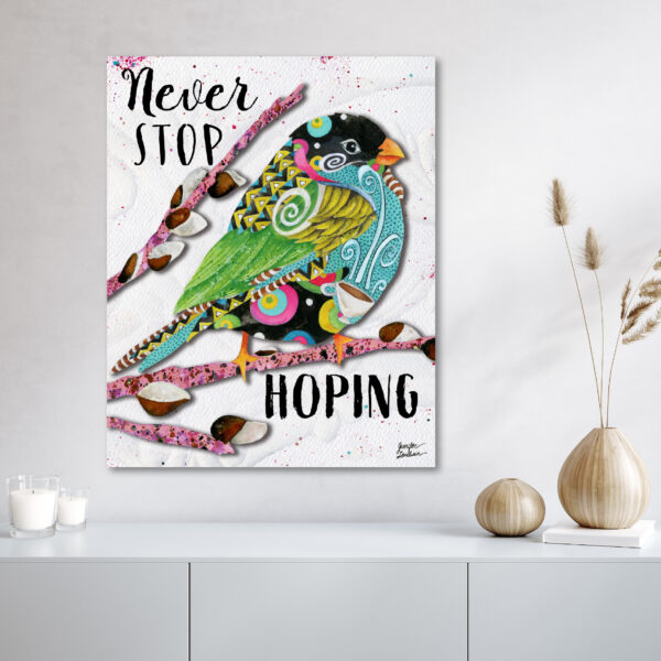 Jennifer Lambein ~ Never Stop Hoping Bird Gallery-Wrapped Canvas - Image 4