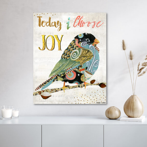 Jennifer Lambein ~ Today I Choose Joy - Cream Gallery-Wrapped Canvas - Image 5