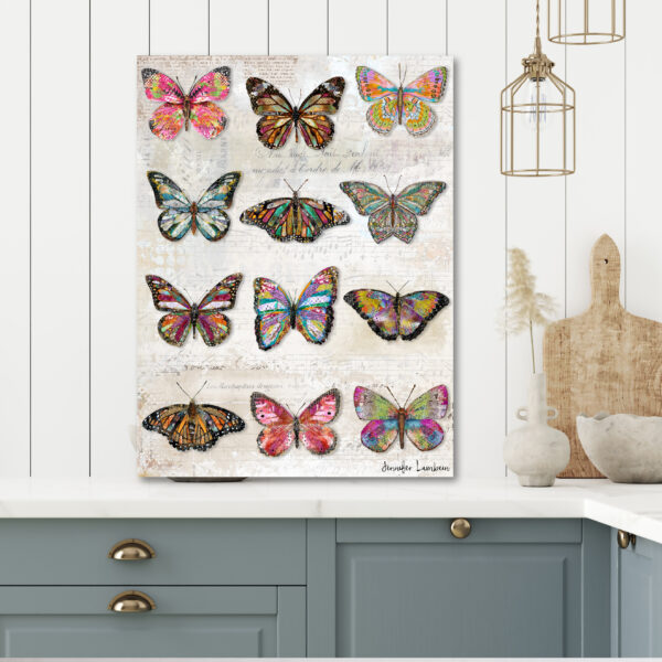 Jennifer Lambein ~ Butterfly Love 12 Pattern Gallery-Wrapped Canvas - Image 2