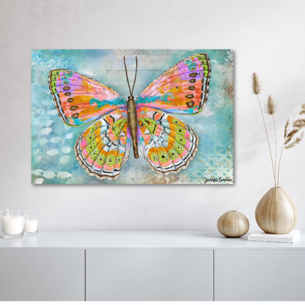 Jennifer Lambein ~ Celebration Butterfly Gallery-Wrapped Canvas - Image 2