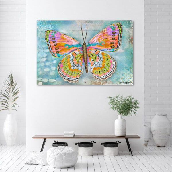 Jennifer Lambein ~ Celebration Butterfly Gallery-Wrapped Canvas - Image 3