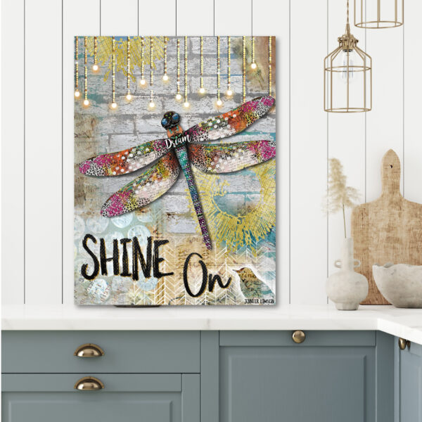 Jennifer Lambein ~ Shine On Dragonfly Gallery-Wrapped Canvas