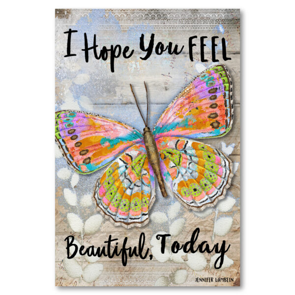 Jennifer Lambein ~ Feel Beautiful Today Butterfly Gallery-Wrapped Canvas