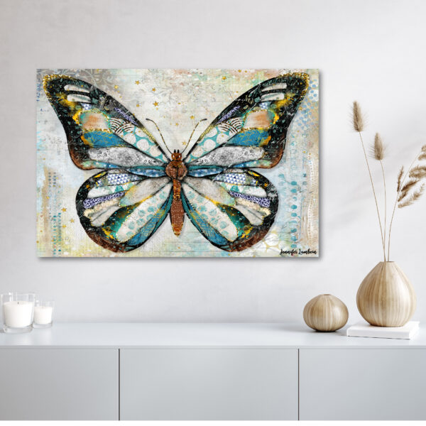 Jennifer Lambein ~ Starlight Butterfly Full Gallery-Wrapped Canvas