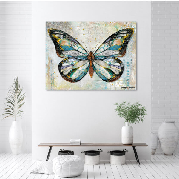 Jennifer Lambein ~ Starlight Butterfly Full Gallery-Wrapped Canvas - Image 4