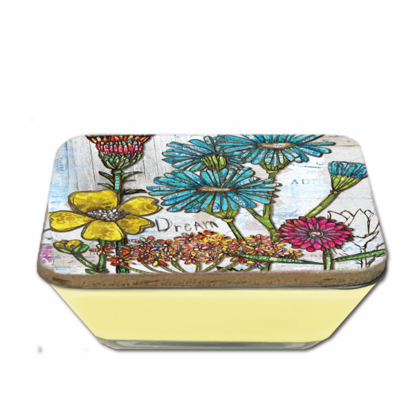 Jennifer Lambein 🌸 Wildflower Fields ~ Lemon Verbena 20oz Soy Wax Candle & Artboard Lid Set - Image 5