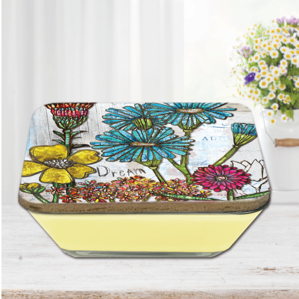 Jennifer Lambein 🌸 Wildflower Fields ~ Lemon Verbena 20oz Soy Wax Candle & Artboard Lid Set - Image 4