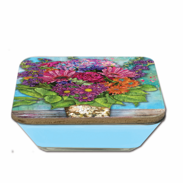 Jennifer Lambein 🌸 Bursting Bouquet ~ Jasmine Dew 20oz Soy Wax Candle & Artboard Lid Set - Image 5