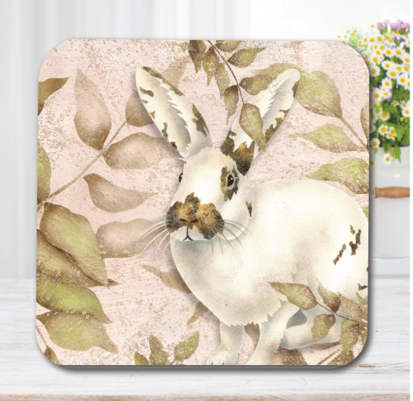 Carolina Cozy Pick 🐝🌺~Blushing Bunny ~ Lemon Verbena 20oz Soy Wax Candle & Artboard Lid Set - Image 3