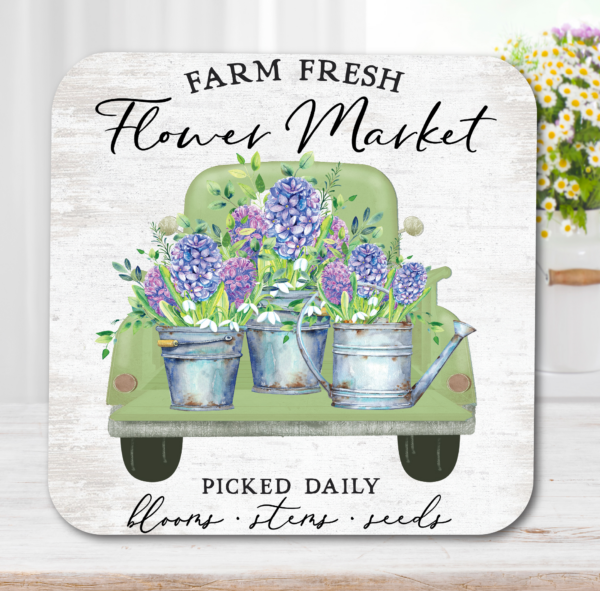 Carolina Cozy Pick 🐝🌺~Farm Fresh Flower Market Delivery ~ Citrus Burst 20oz Soy Wax Candle & Artboard Lid Set - Image 4