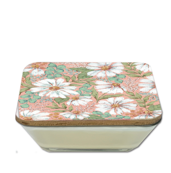 Carolina Cozy Pick 🐝🌺~Daisies ~ Vanilla Rose Bliss 20oz Soy Wax Candle & Artboard Lid Set - Image 5