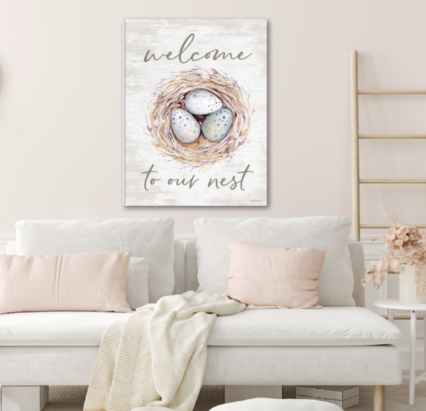 Carolina Cozy Pick 🐝🌺 ~  Welcome to Our Nest Gallery-Wrapped Canvas - Image 3