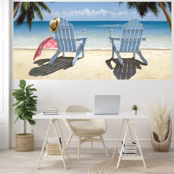 Daniel Pollera ~ Cocktails for Two 96x45 Gallery Art Textile Wall Mural