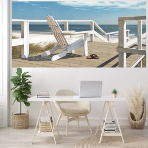 Daniel Pollera ~ Sunset Deck 96"x45" Gallery Art Textile Wall Mural