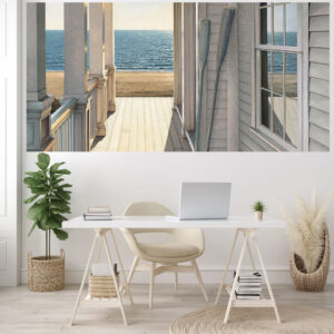Daniel Pollera ~ Sunset Cannon Beach 96"x45" Gallery Art Textile Wall Mural