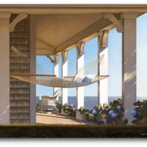 Daniel Pollera Seaside Hammock Wrapped Canvas Gallery-Wrapped Canvas