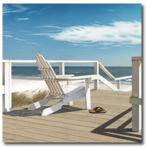Daniel Pollera Sunset Deck Gallery-Wrapped Canvas