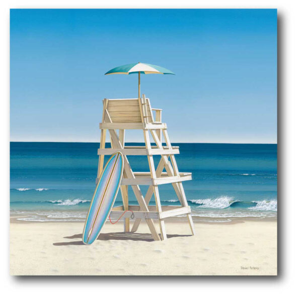 Daniel Pollera Lifeguard Stand Gallery-Wrapped Canvas