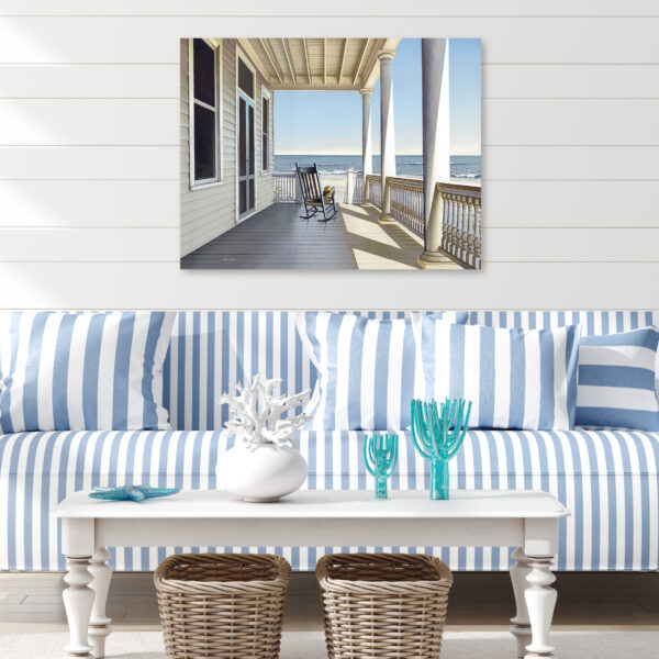 Daniel Pollera Carolina Porch Gallery-Wrapped Canvas - Image 2