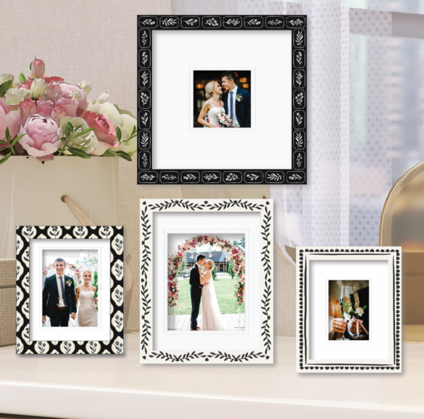 ColorBloom Moments™ Ink & Ivory Collection 4 Piece Set ~ 14x14", 13x16" & 10x12" Easel Back/Wall Frames - Image 4