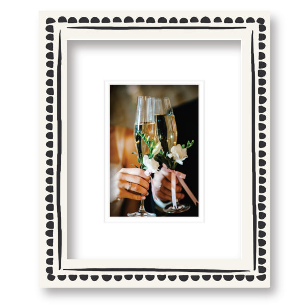 ColorBloom Moments™ Ink & Ivory Collection ~ 10x12" Easel Back/Wall Frame, 4x6 Opening