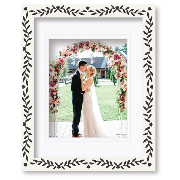 ColorBloom Moments™ Ink & Ivory Collection ~ 13x16" Easel Back/Wall Frame, 8x10 Opening
