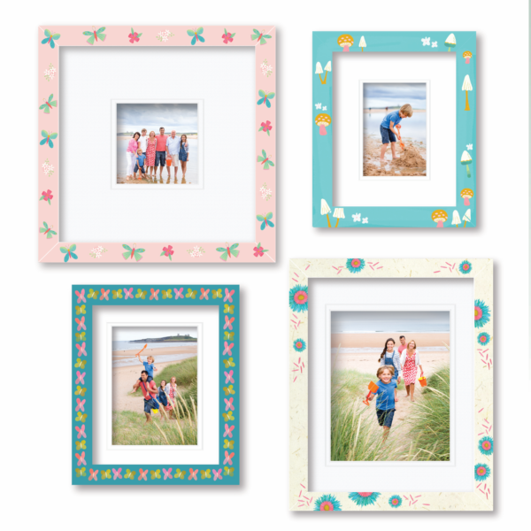 ColorBloom Moments™ Blooming Butterflies Collection 4 Piece Set ~ 14x14", 13x16" & 10x12" Easel Back/Wall Frames