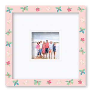 ColorBloom Moments™ Blooming Butterflies Collection ~ 14x14" Wall Frame, 5x5 Opening