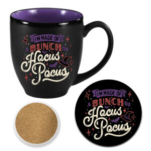 A Bunch of Hocus Pocus Ceramic 16oz Artisan Mug & 4" Coaster Set