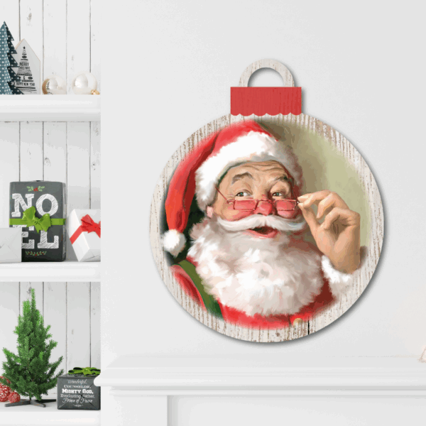 Santa Claus ~ Ornament Wooden Wall Art - Image 4