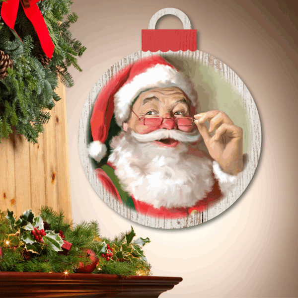 Santa Claus ~ Ornament Wooden Wall Art - Image 5
