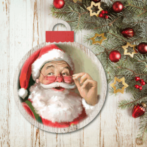 Santa Claus ~ Ornament Wooden Wall Art