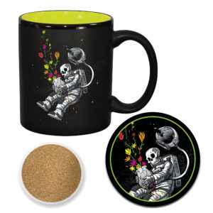 End of Humanity Ceramic 11oz Artisan Mug & 4″ Coaster Set