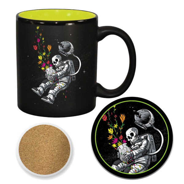 End of Humanity Ceramic 11oz Artisan Mug & 4″ Coaster Set