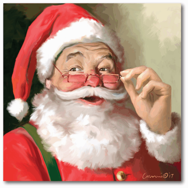 Santa Claus Gallery-Wrapped Canvas - Image 2
