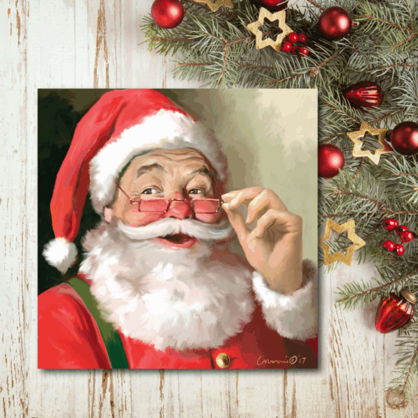 Santa Claus Gallery-Wrapped Canvas - Image 4