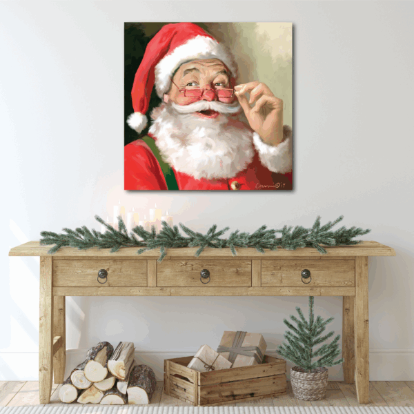 Santa Claus Gallery-Wrapped Canvas - Image 3